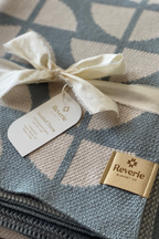 Seashell Throw (Dusty Blue)