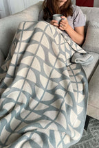 Seashell Throw (Dusty Blue)
