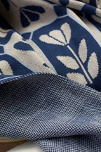 Tulip Mosaic Throw (Ocean Blue)