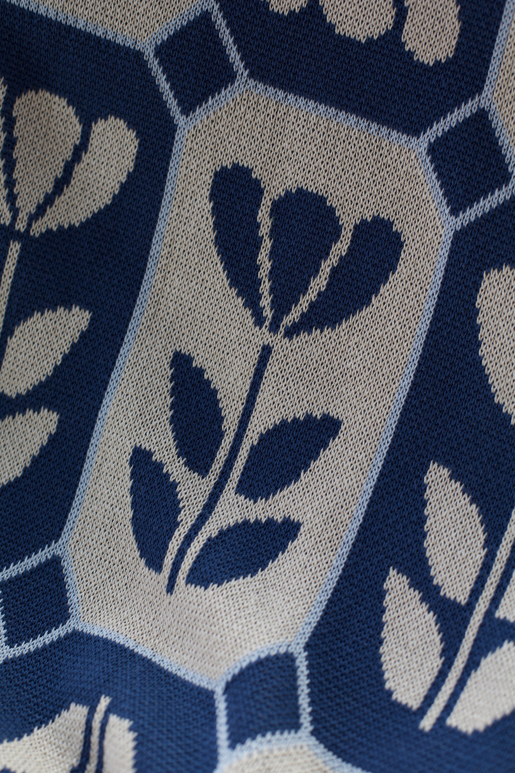 Tulip Mosaic Throw (Ocean Blue)