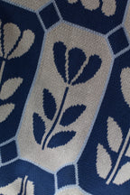 Tulip Mosaic Throw (Ocean Blue)