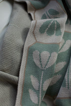 Tulip Mosaic Throw (Sea Green)