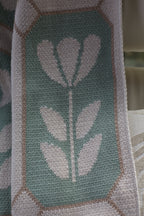 Tulip Mosaic Throw (Sea Green)