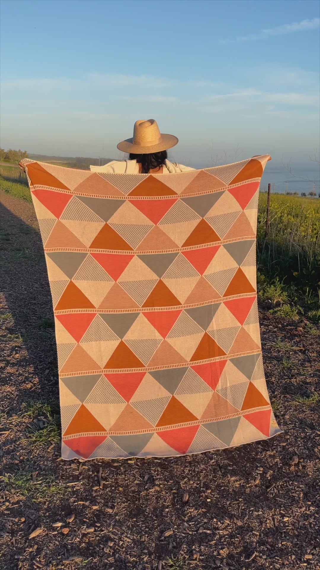 Pyramids Throw
